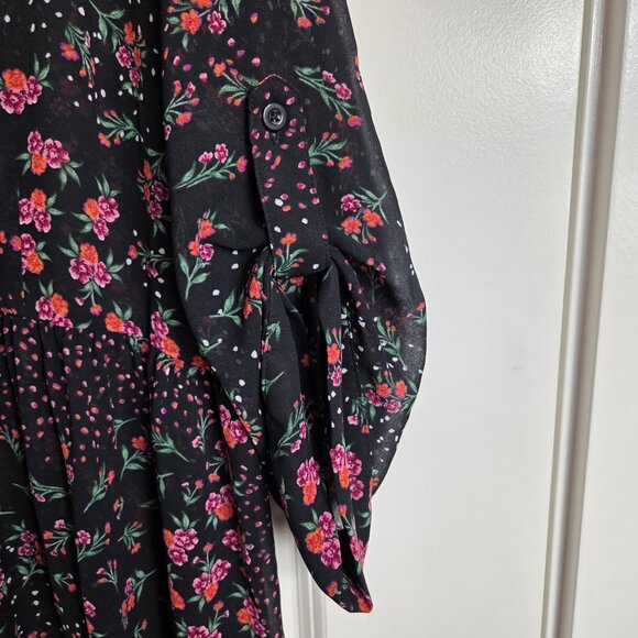 Torrid Black Floral Lexie Top - Picture 6 of 12